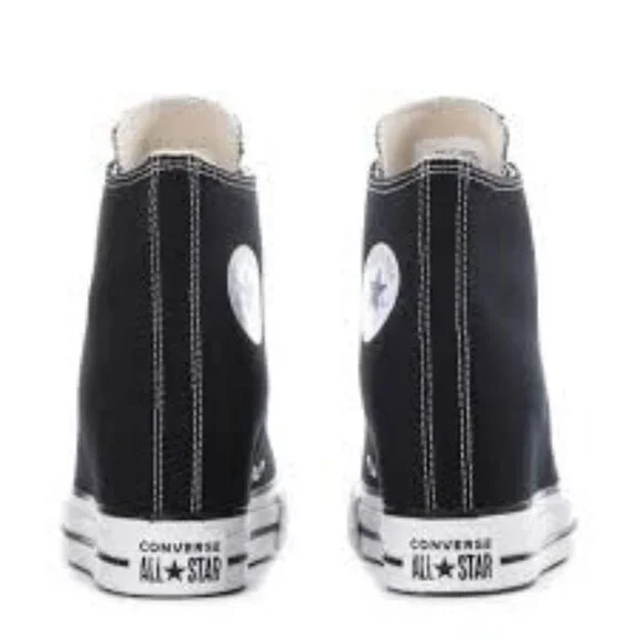 Converse Chuck Taylor All Star Wedge Platform Sneakers Black Size US 8.5 - Picture 2 of 3